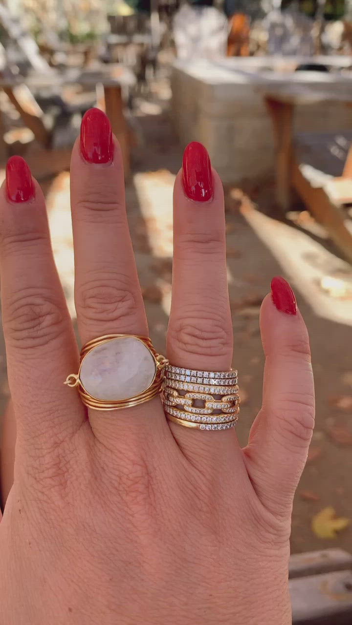 Torrey Ring with Moonstone