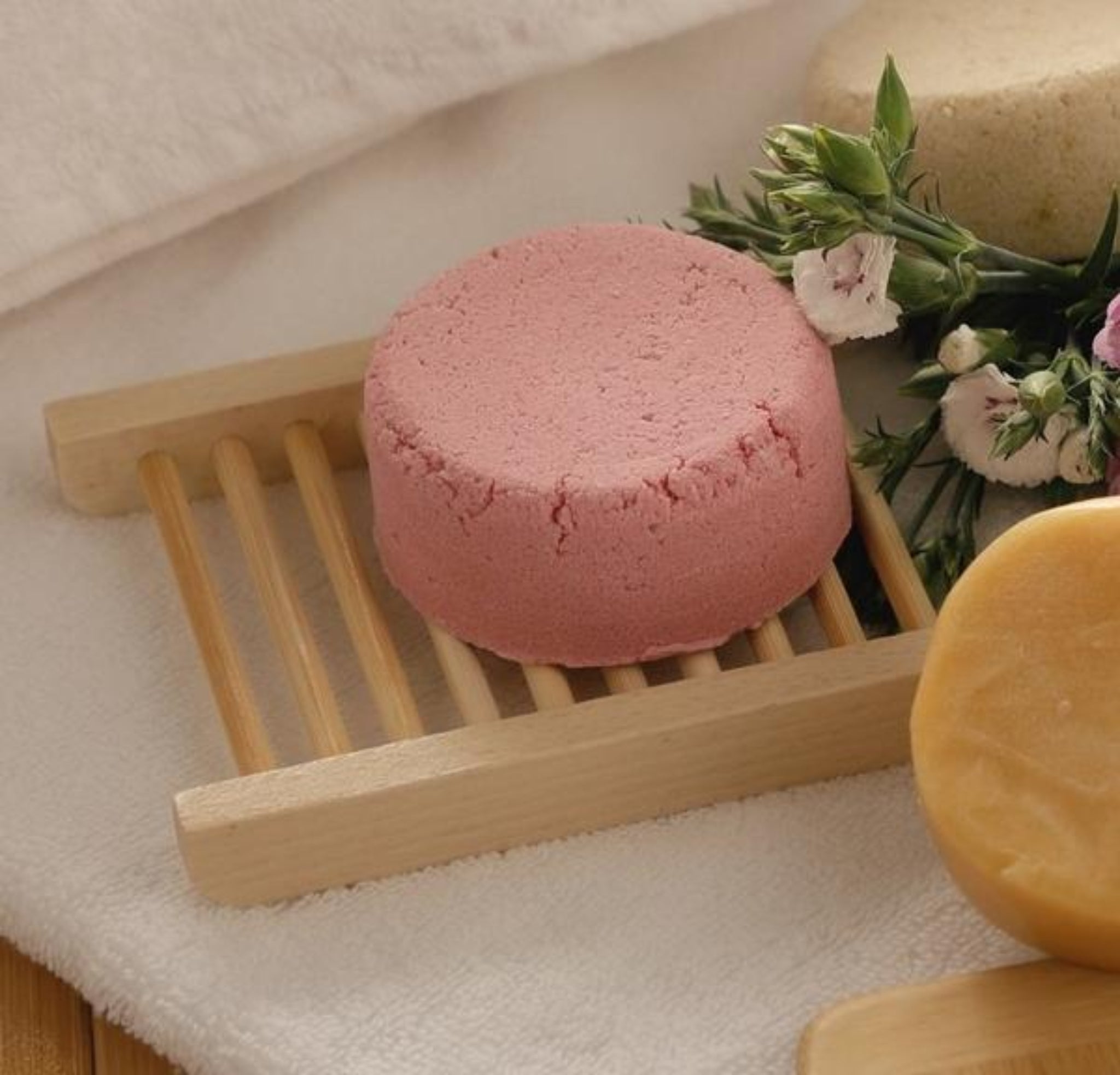 2-Pack Natural Bamboo Soap Bar Dish