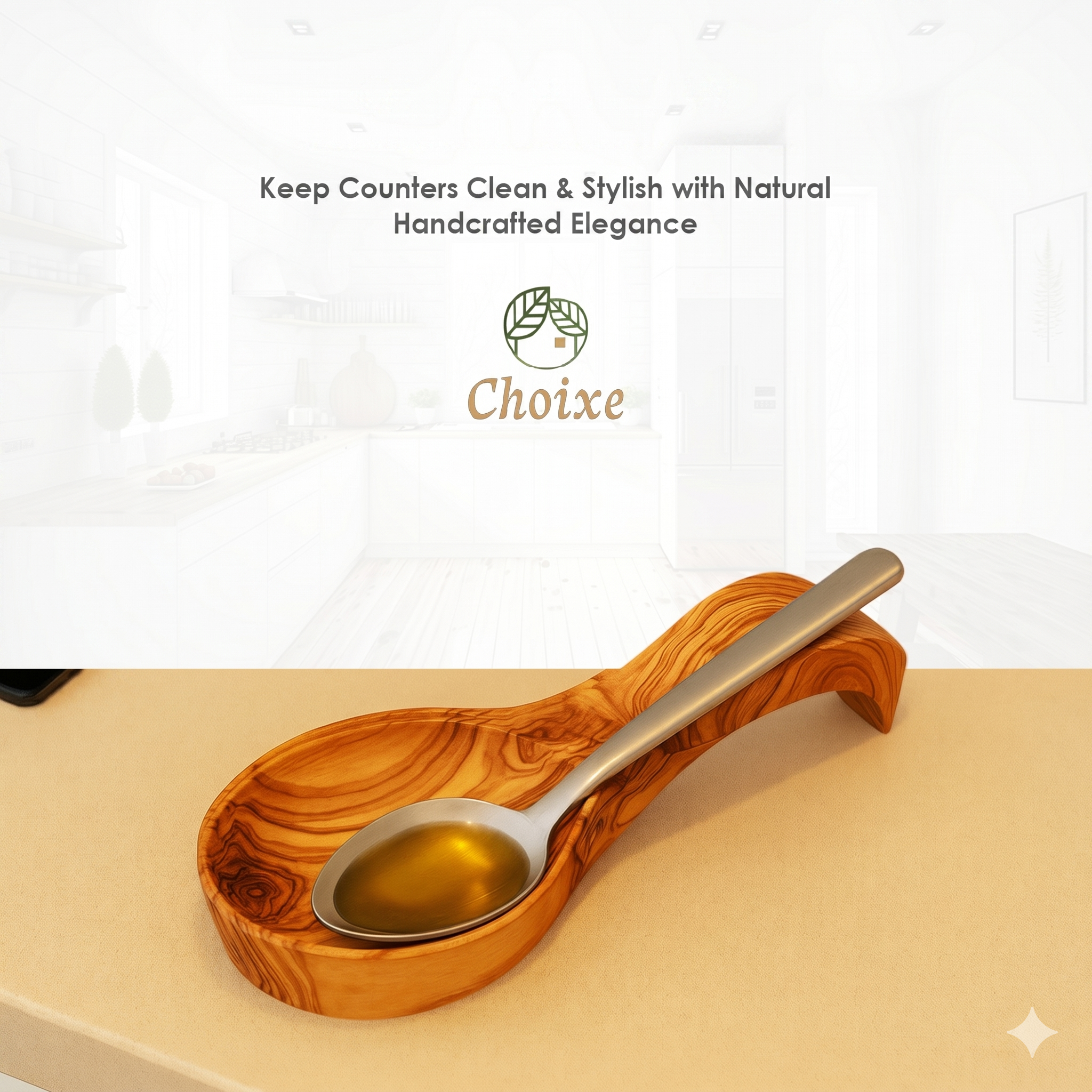 Olive Wood Spoon Rest